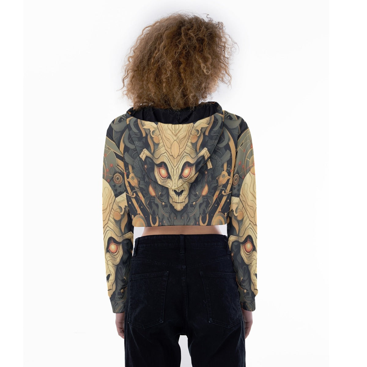 All-Over Print Women's Crop Top Hoodie