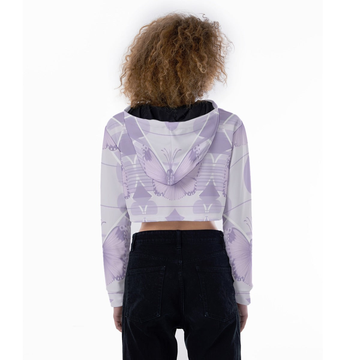 All-Over Print Women's Crop Top Hoodie