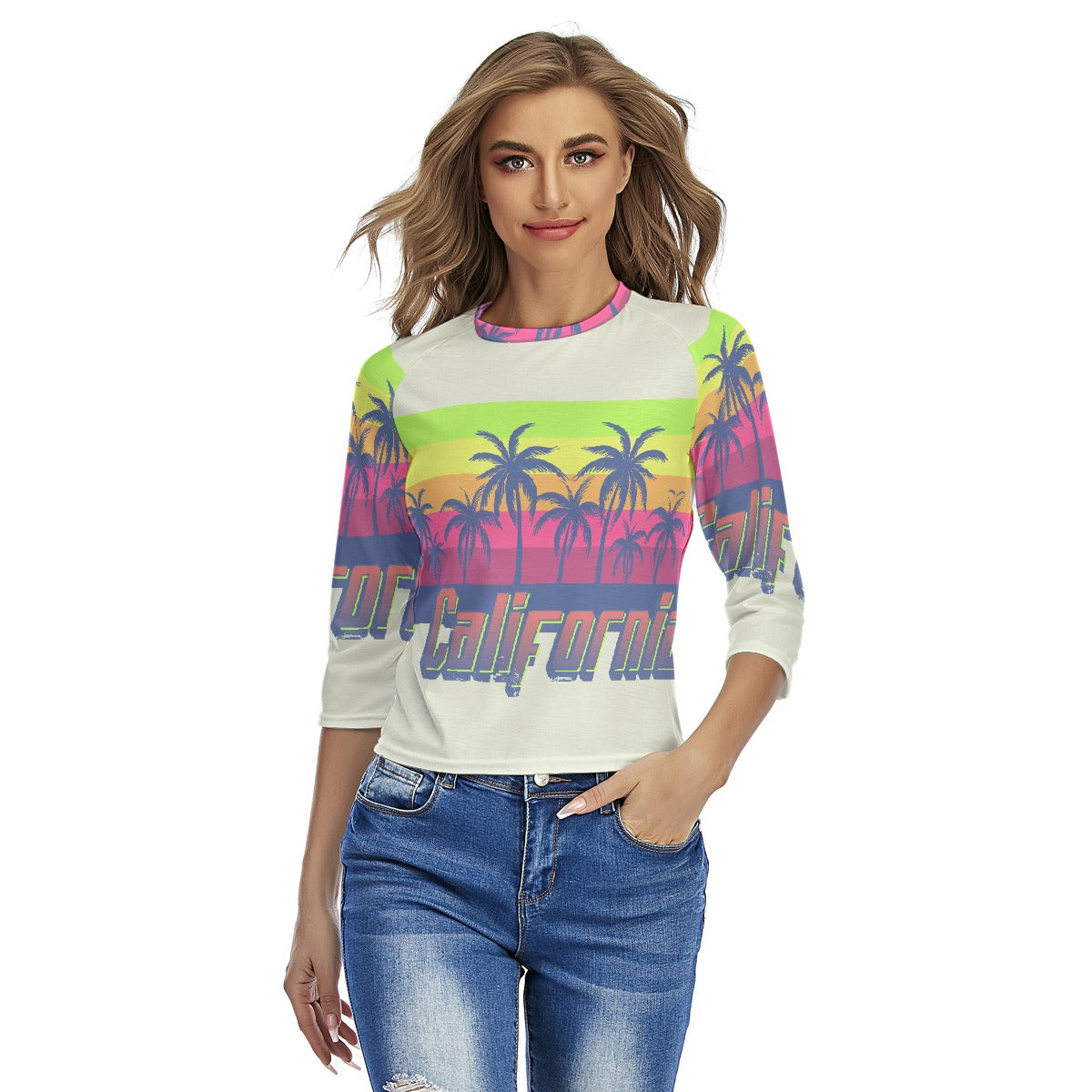 All-Over Print Women's Raglan Sleeves T-shirts