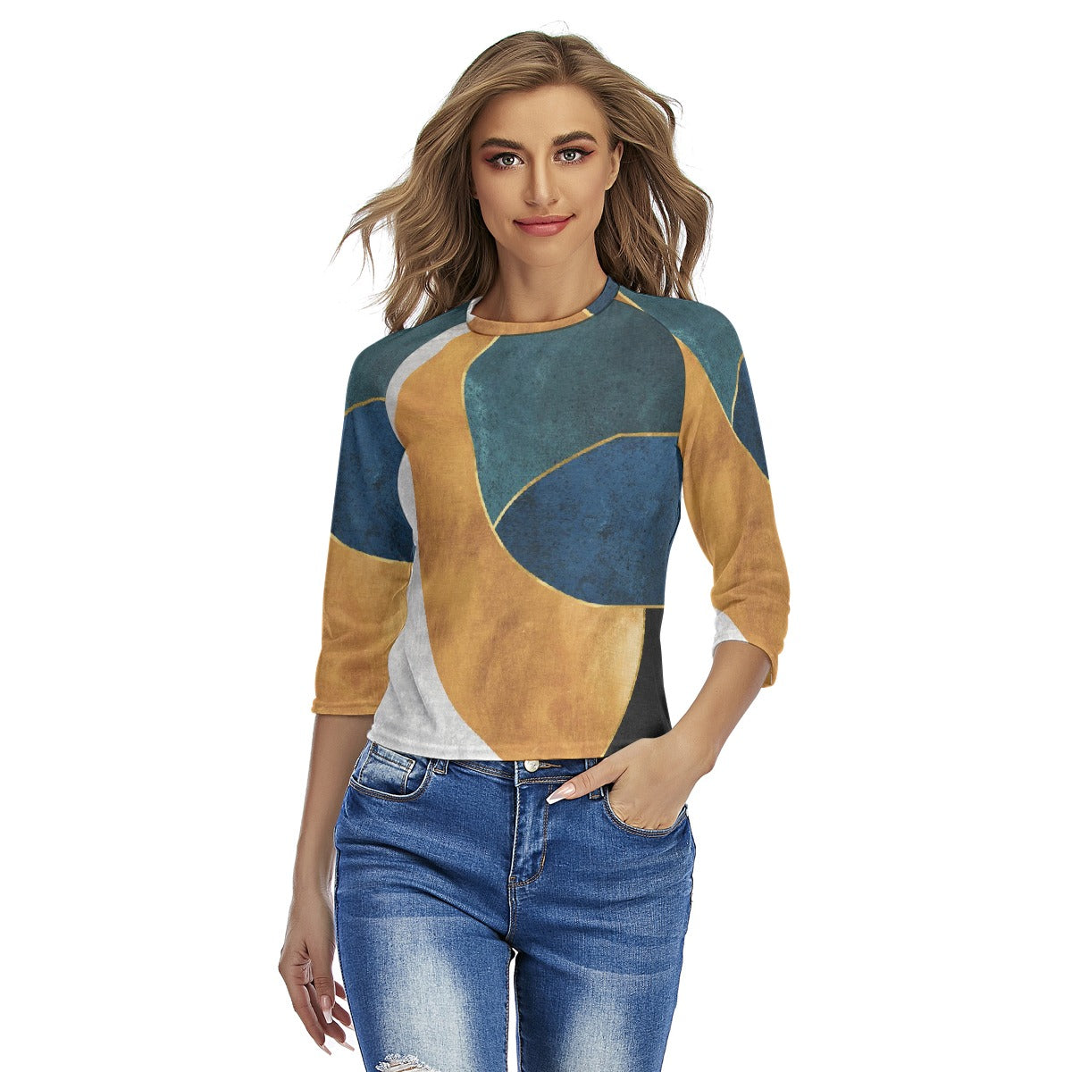 All-Over Print Women's Raglan Sleeves T-shirts