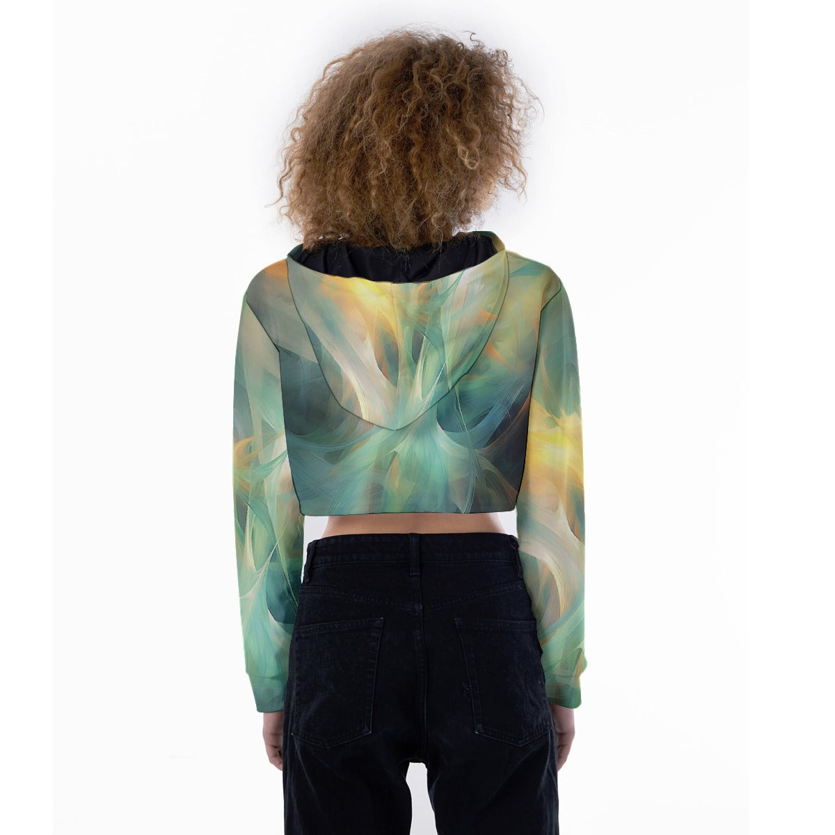 All-Over Print Women's Crop Top Hoodie