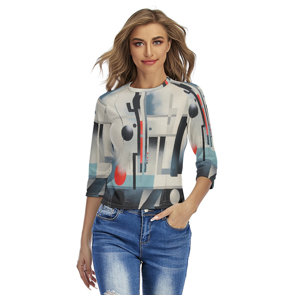 All-Over Print Women's Raglan Sleeves T-shirts