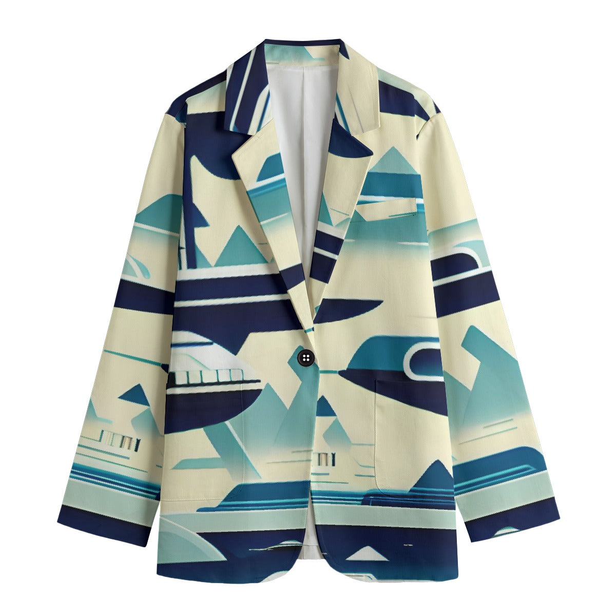 All-Over Print Women's Leisure Blazer