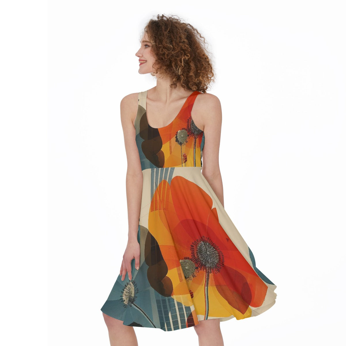 All-Over Print Women's Sleeveless Dress