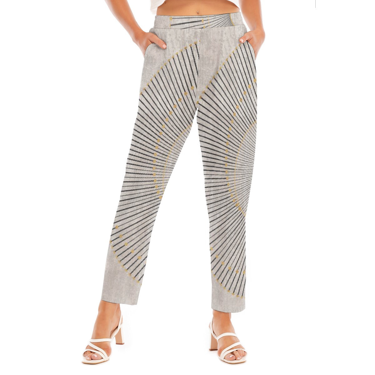 All-Over Print Women's Loose Straight-leg Pants