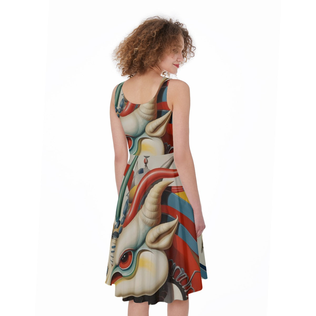 All-Over Print Women's Sleeveless Dress