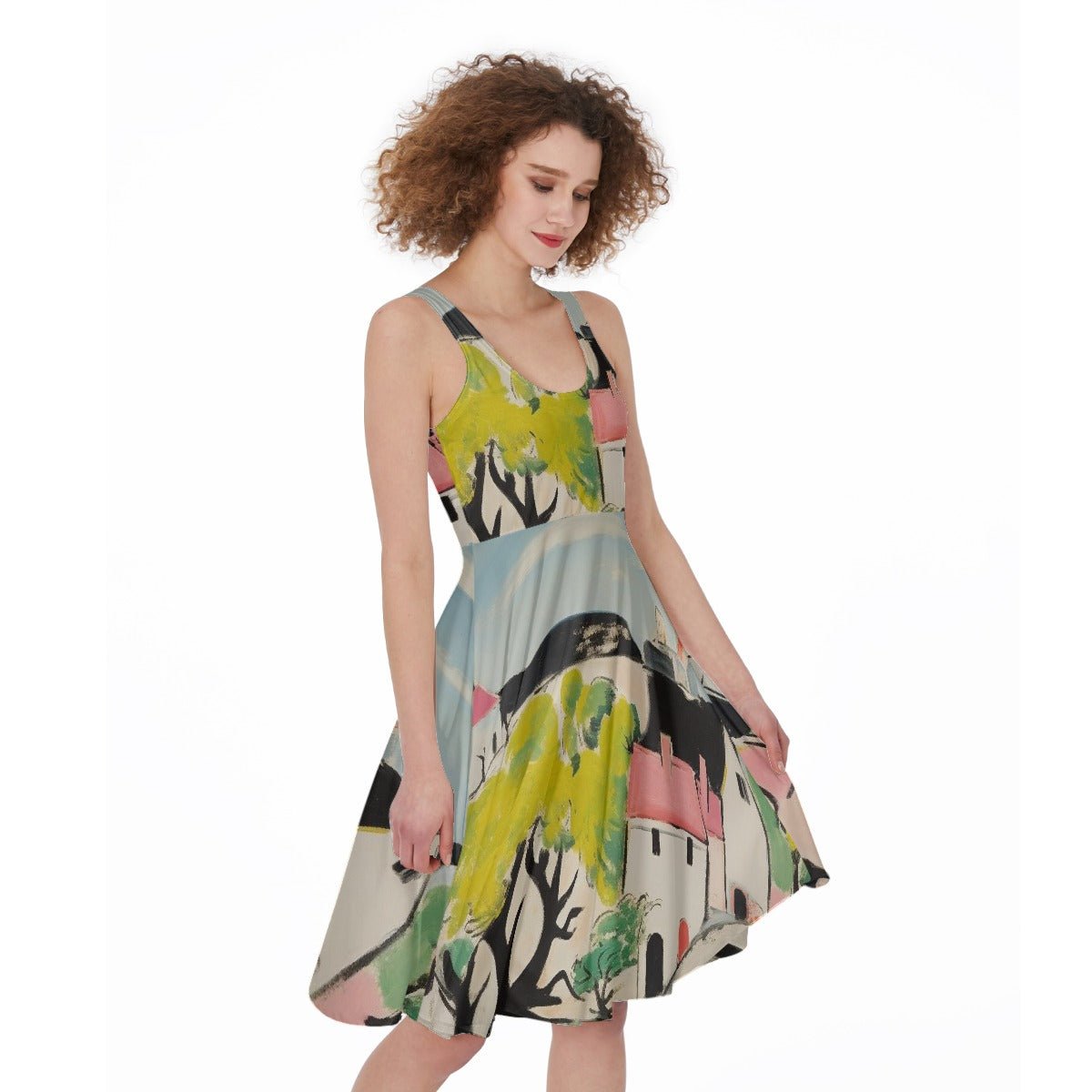 All-Over Print Women's Sleeveless Dress