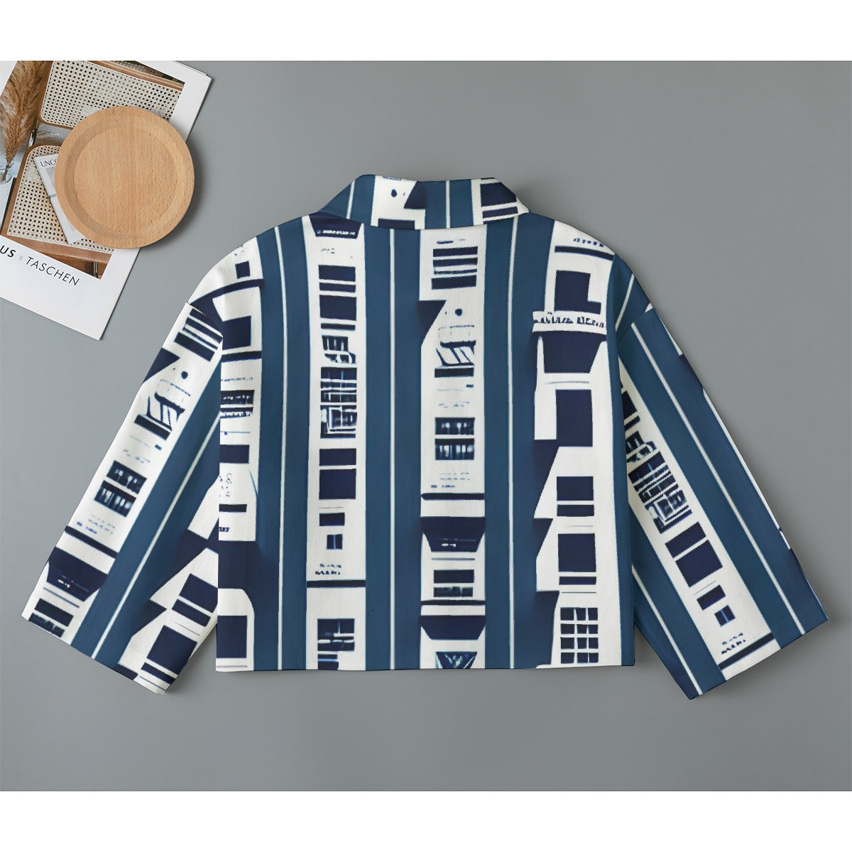 All-Over Print Women's Cropped Jacket | 245GSM Cotton