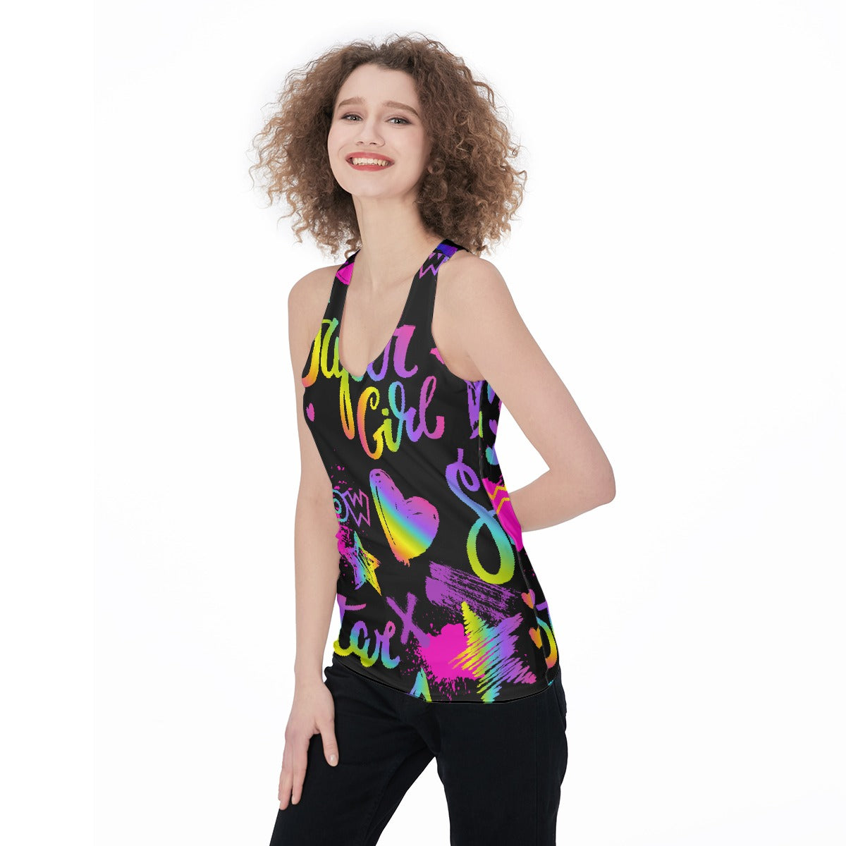 All-Over Print Women's Racerback Tank Top