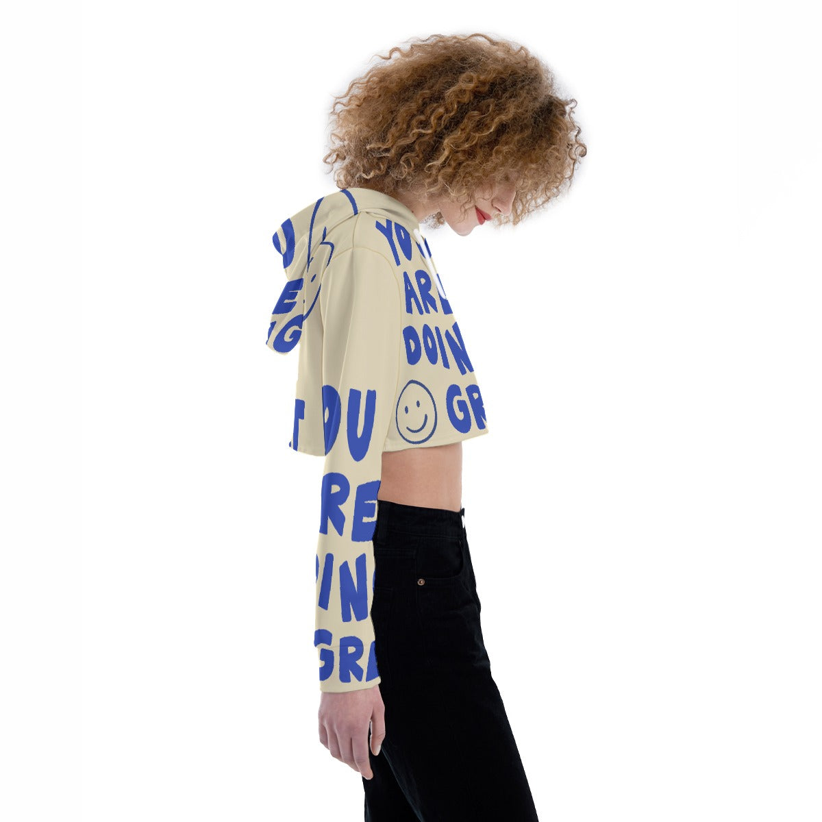 All-Over Print Women's Crop Top Hoodie