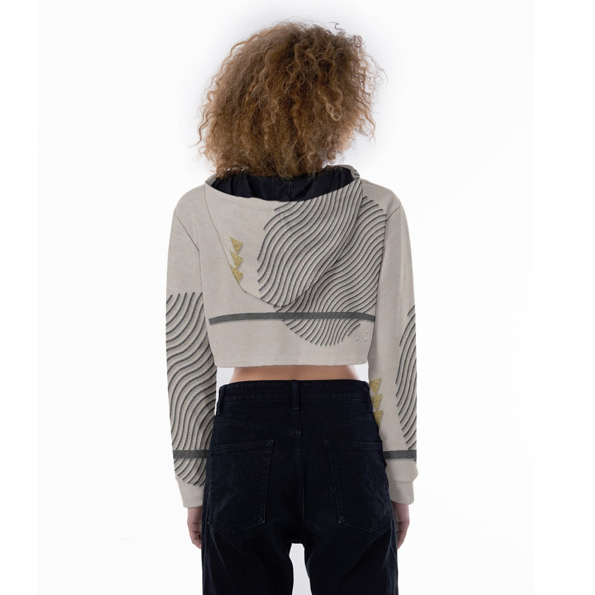 All-Over Print Women's Crop Top Hoodie