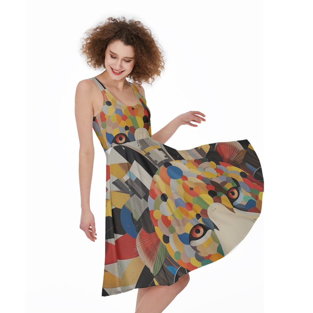 All-Over Print Women's Sleeveless Dress