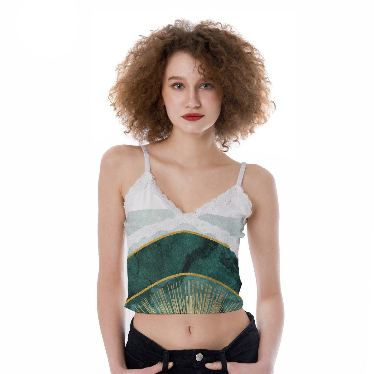 All-Over Print Women's Lace Camisole