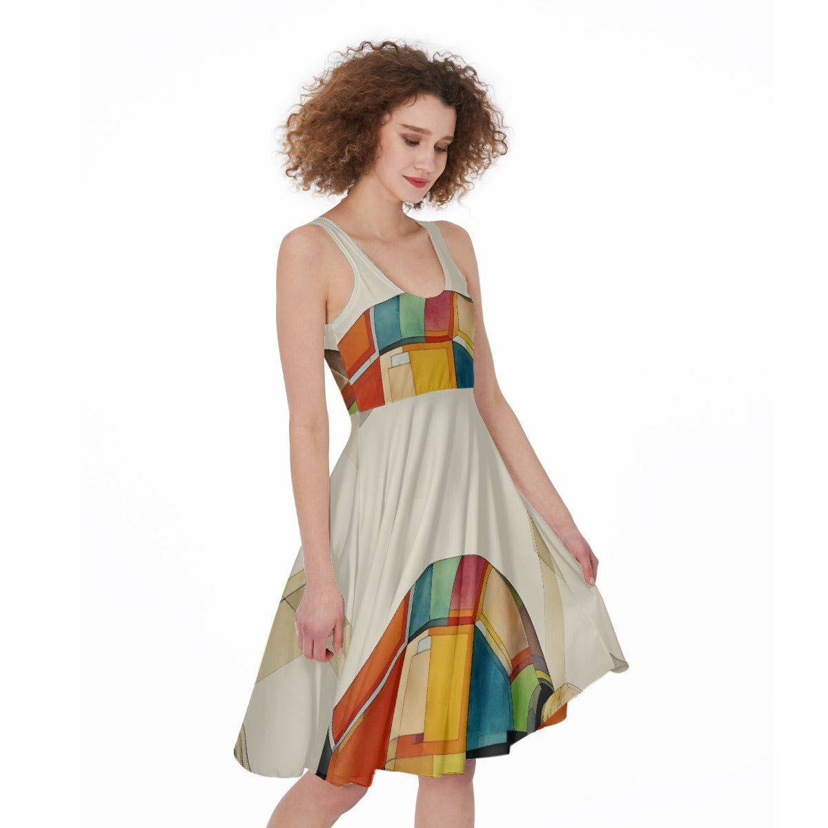 All-Over Print Women's Sleeveless Dress