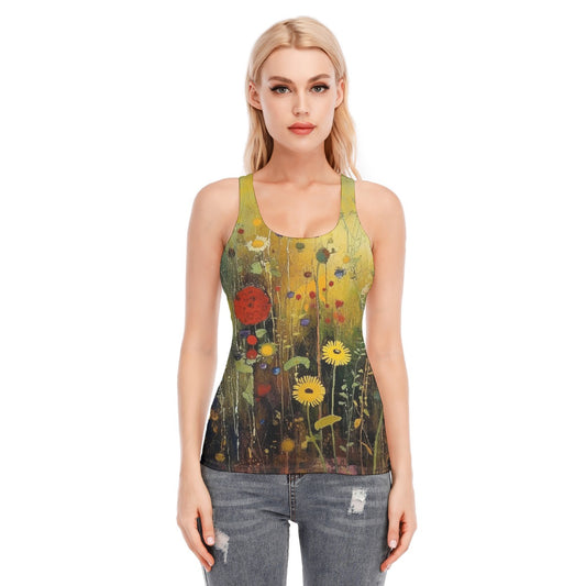 All-Over Print Women's Racer Vest | 190GSM Cotton