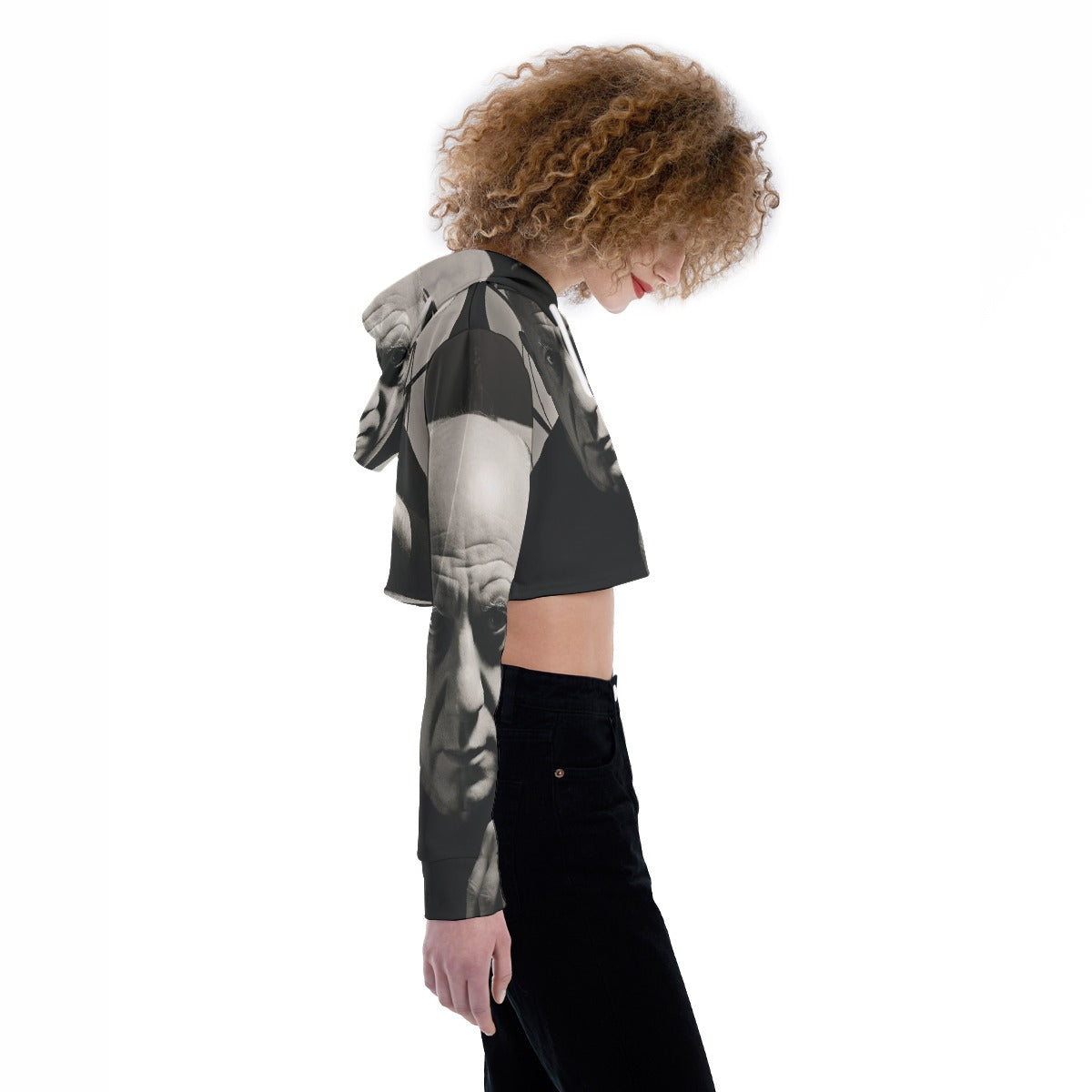 All-Over Print Women's Crop Top Hoodie