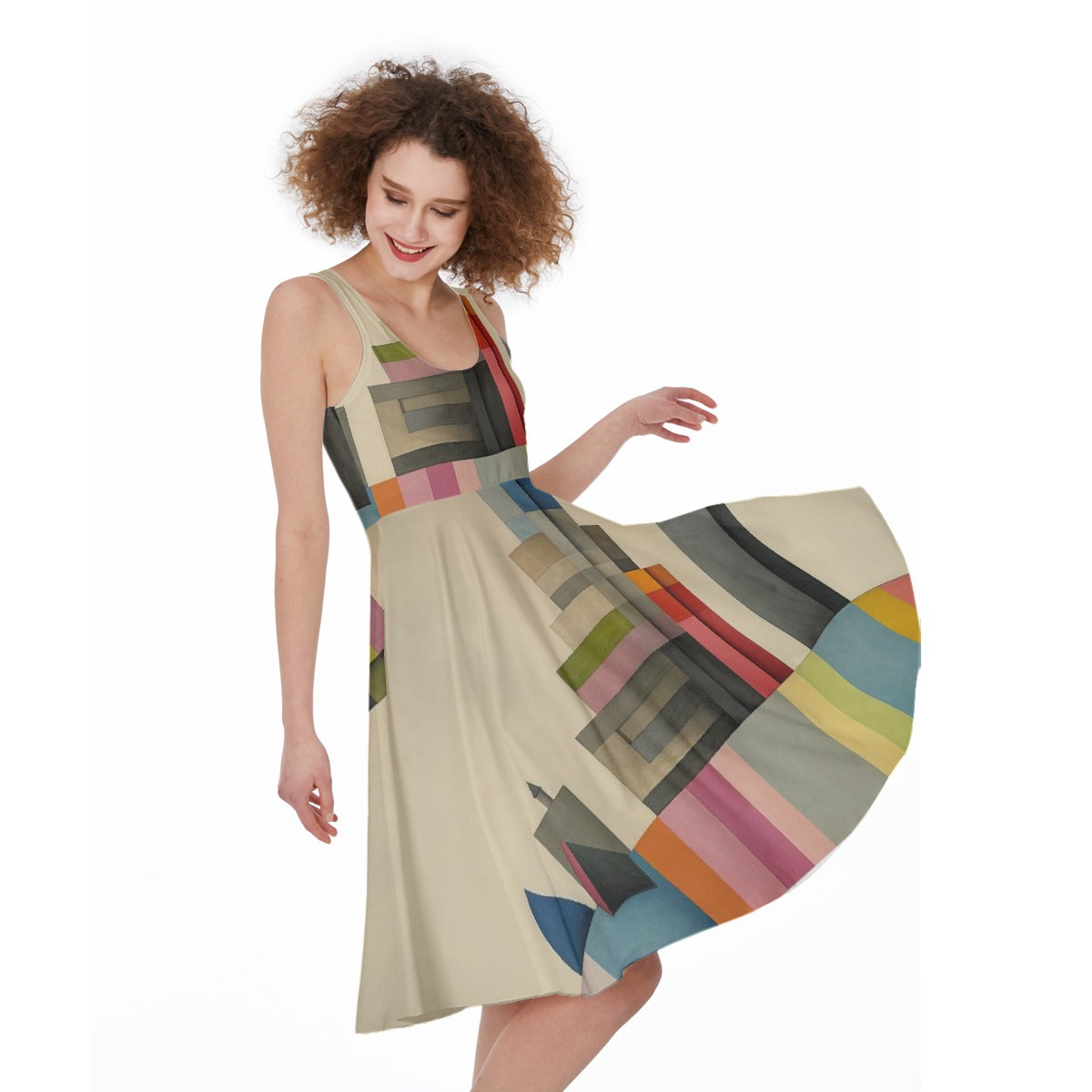 All-Over Print Women's Sleeveless Dress