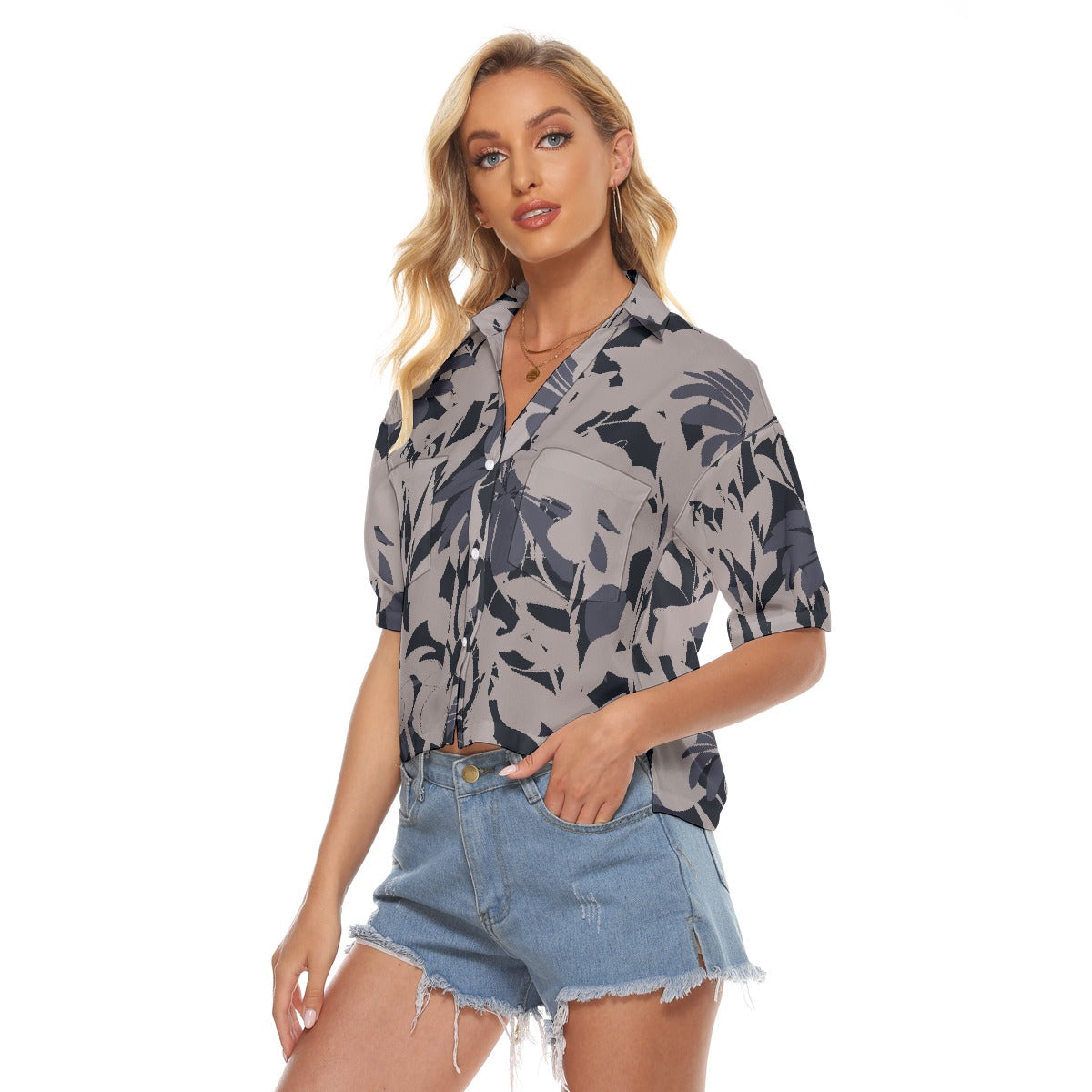 All-Over Print Women's V-neck Shirts