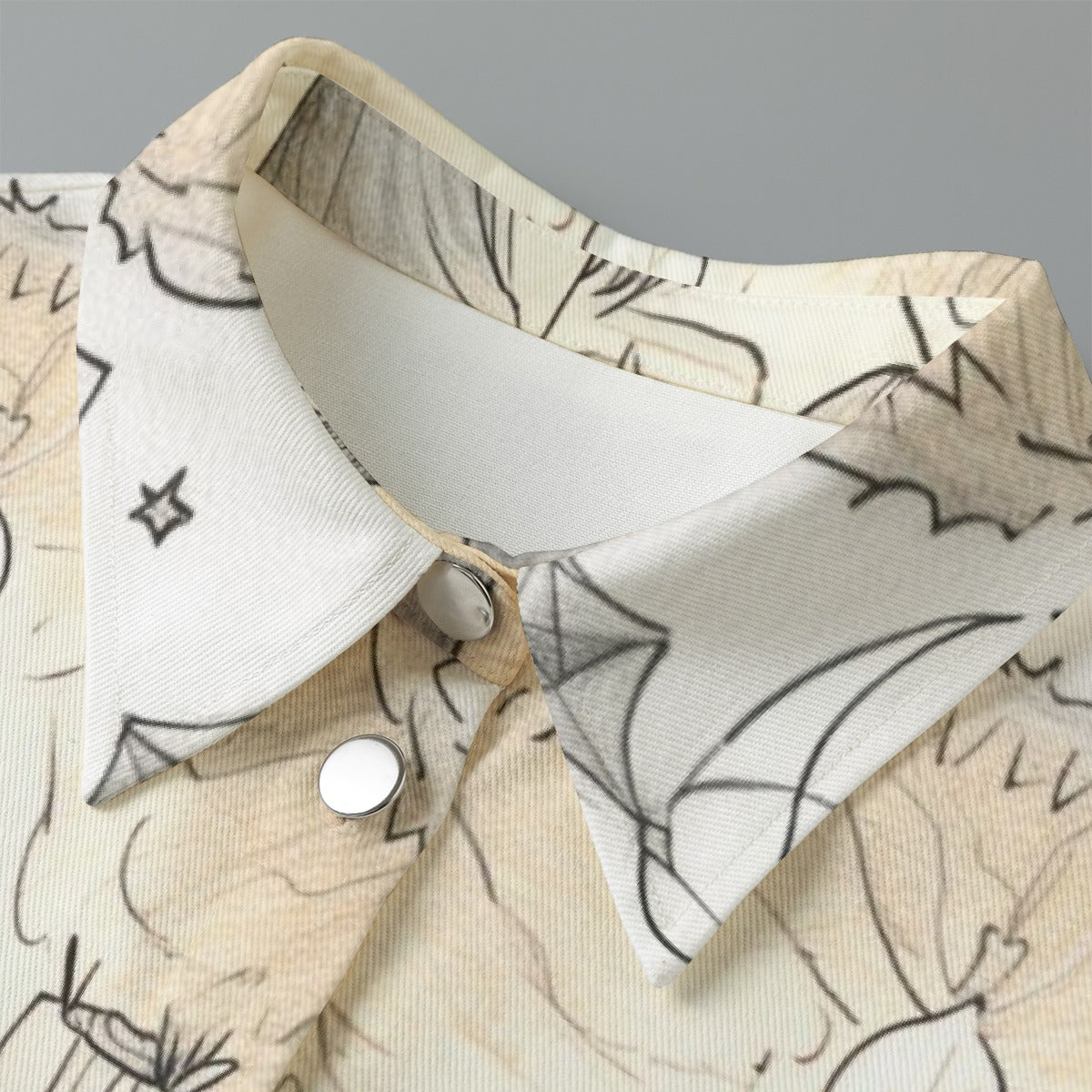 All-Over Print Women's Cropped Jacket | 245GSM Cotton