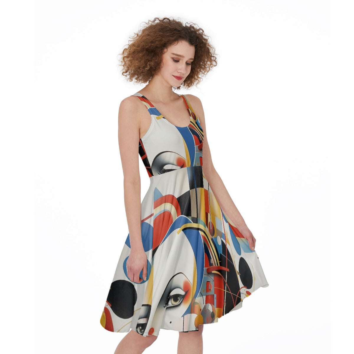 All-Over Print Women's Sleeveless Dress