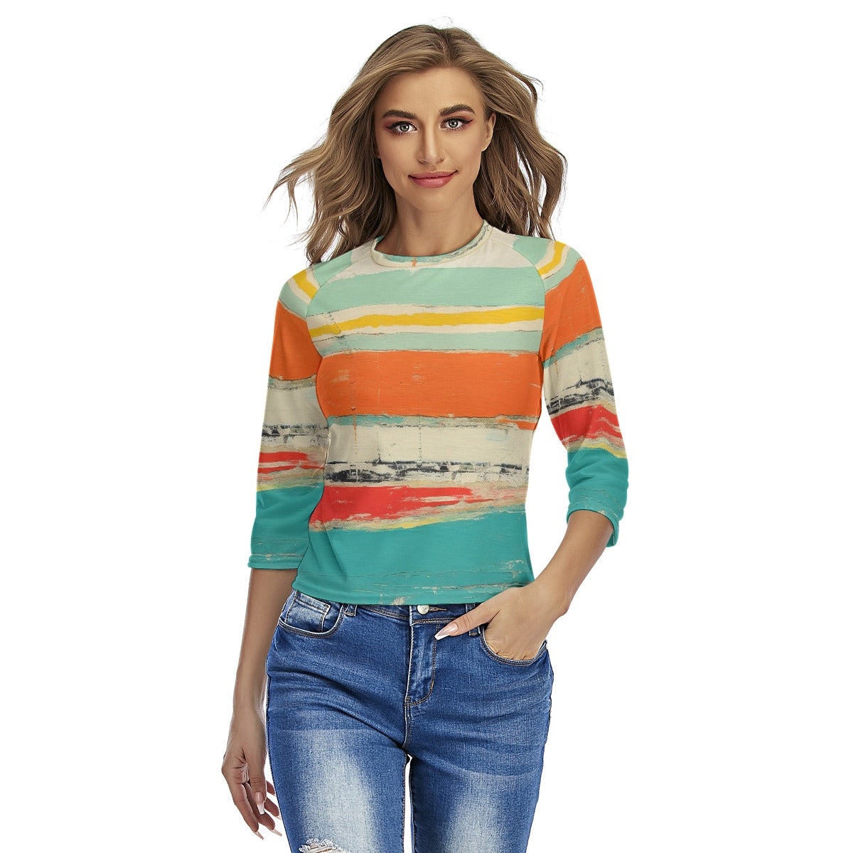 All-Over Print Women's Raglan Sleeves T-shirts