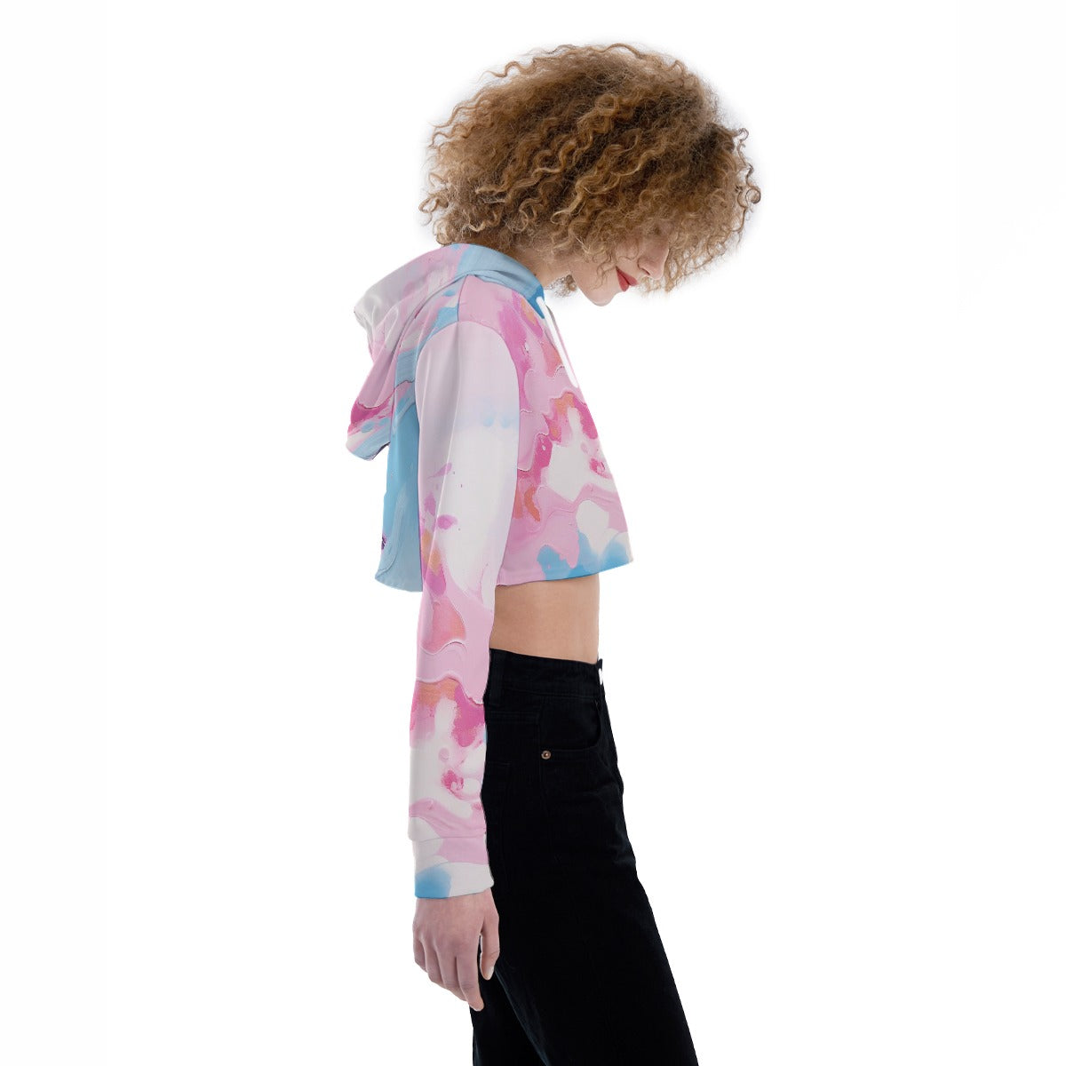 All-Over Print Women's Crop Top Hoodie