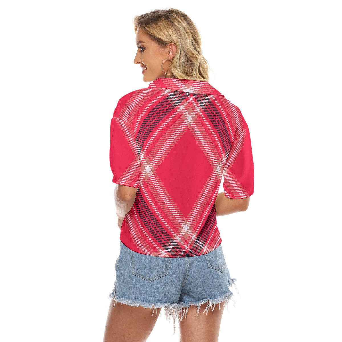 All-Over Print Women's V-neck Shirts