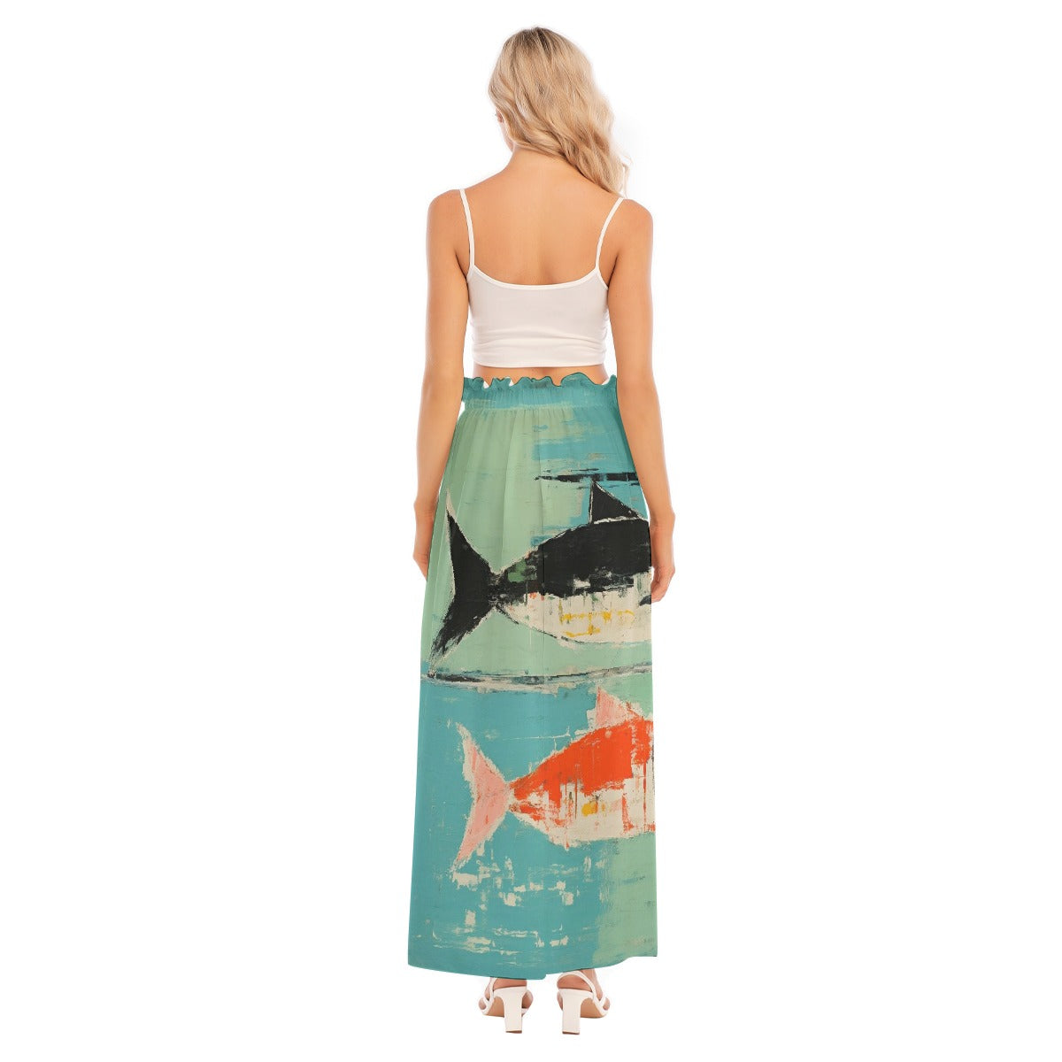 All-Over Print Women's Side Split Skirt
