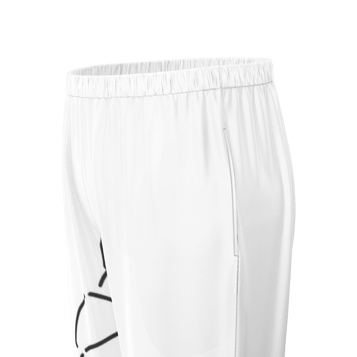 All-Over Print Women's Long Sleeve Pajama Set With Black Contrast Piping