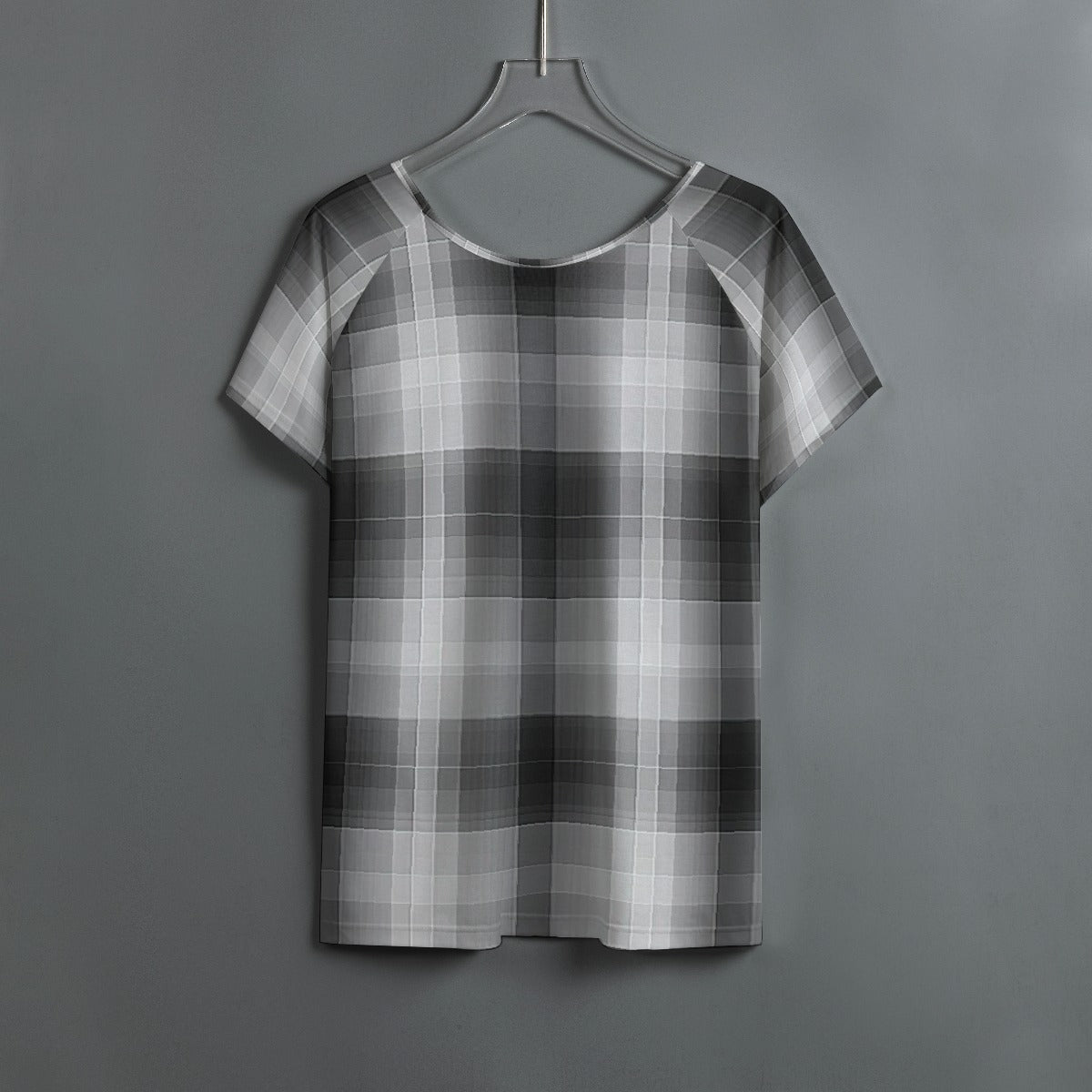 All-Over Print Women's Round Neck T-shirt With Raglan Sleeve