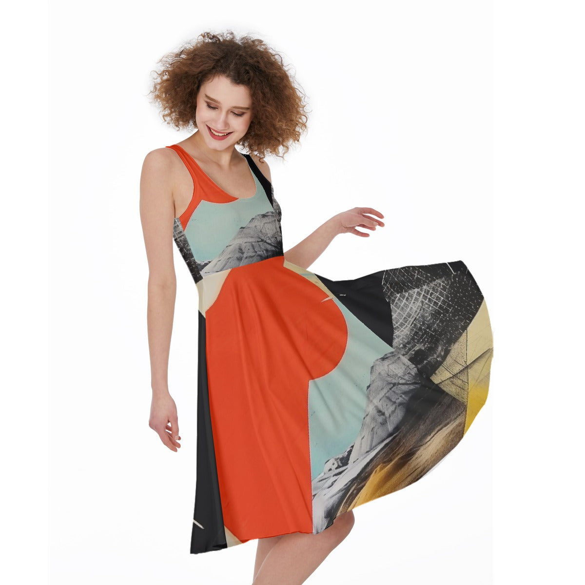 All-Over Print Women's Sleeveless Dress