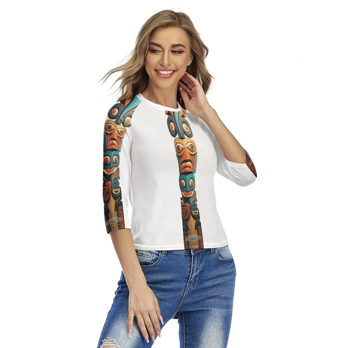 All-Over Print Women's Raglan Sleeves T-shirts
