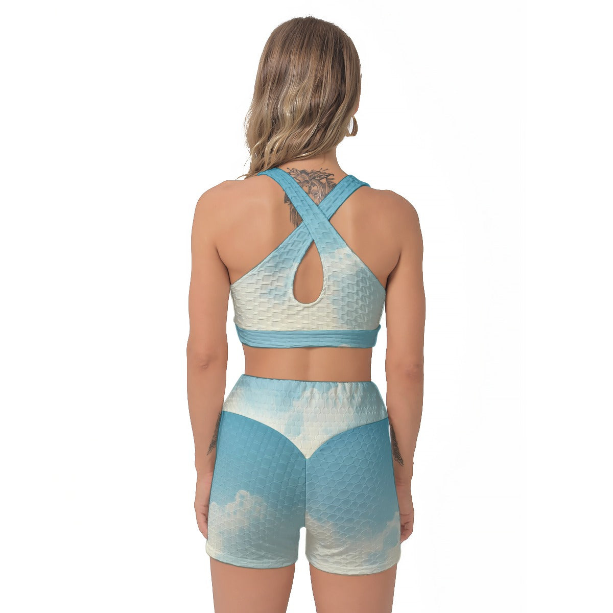 All-Over Print Women's Sports Bra Suit