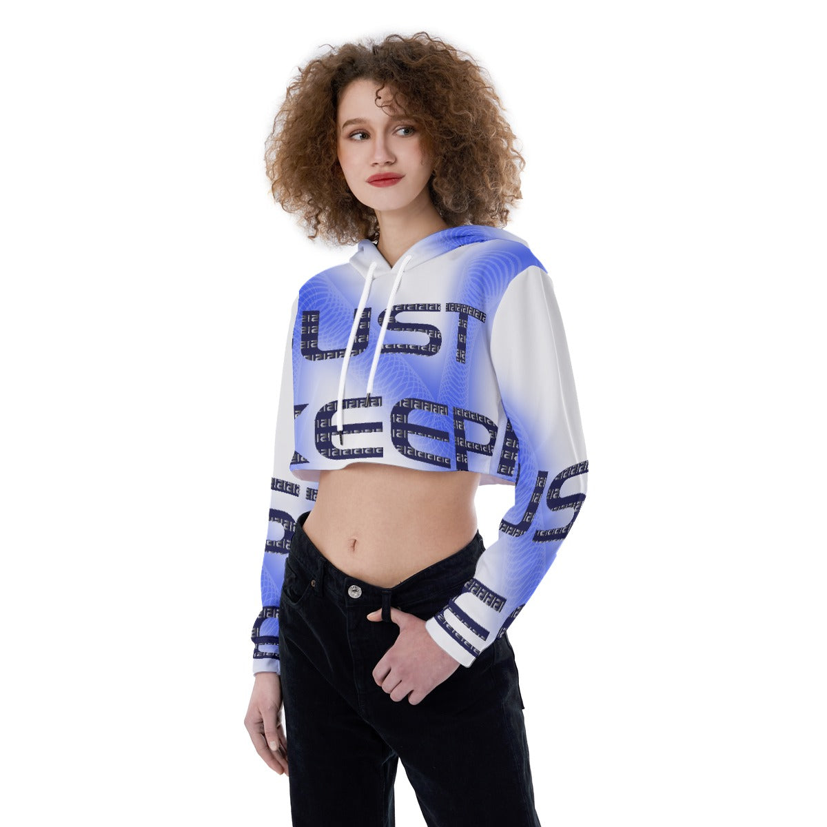 All-Over Print Women's Crop Top Hoodie