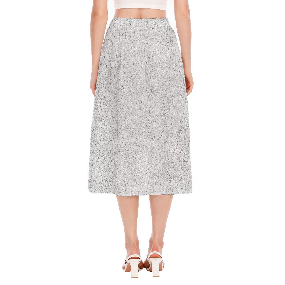 All-Over Print Women's Long Section Chiffon Skirt