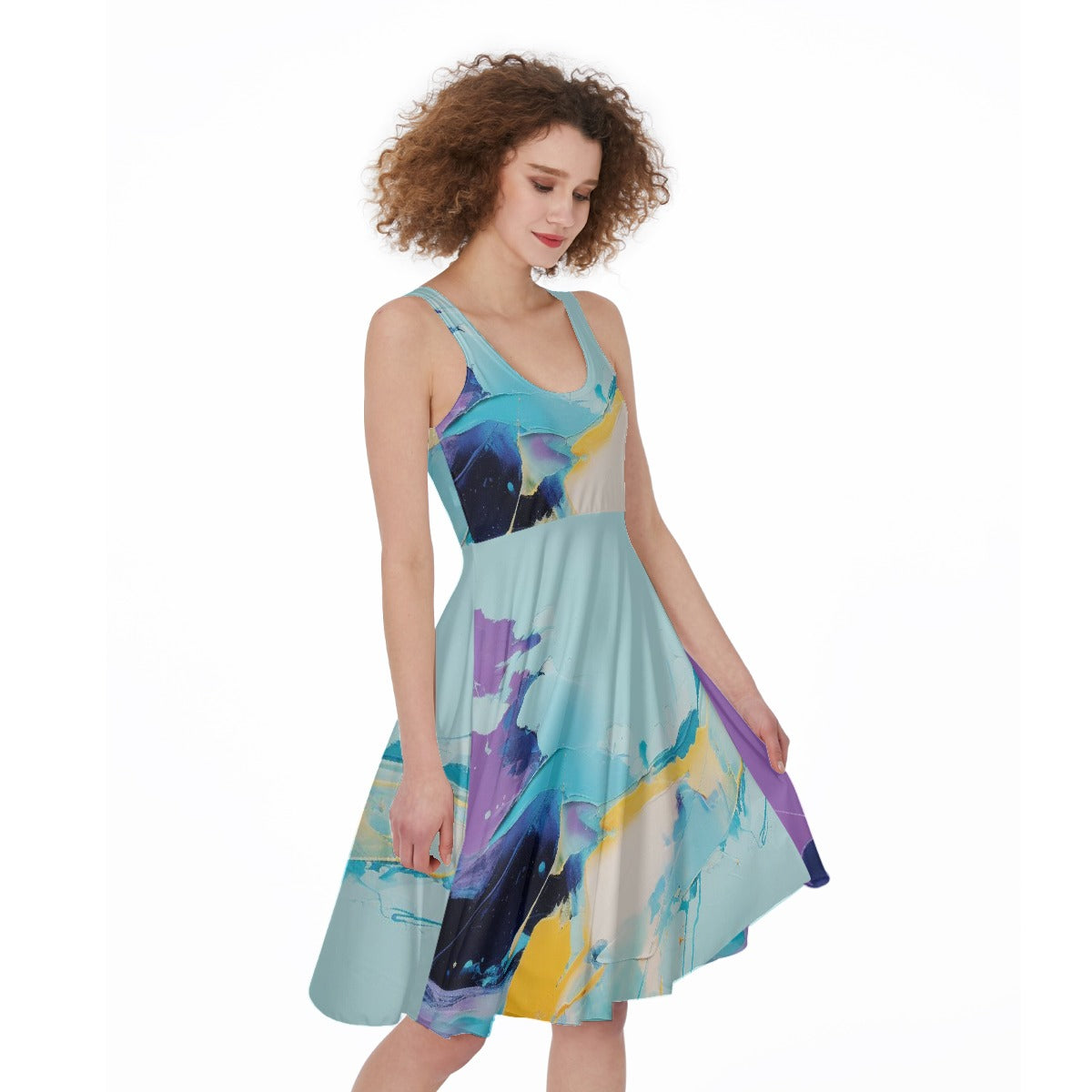 All-Over Print Women's Sleeveless Dress