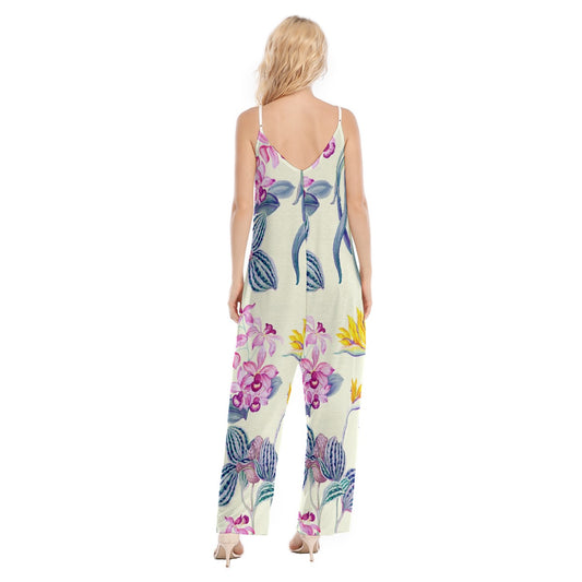 All-Over Print Women's Loose Cami Jumpsuit