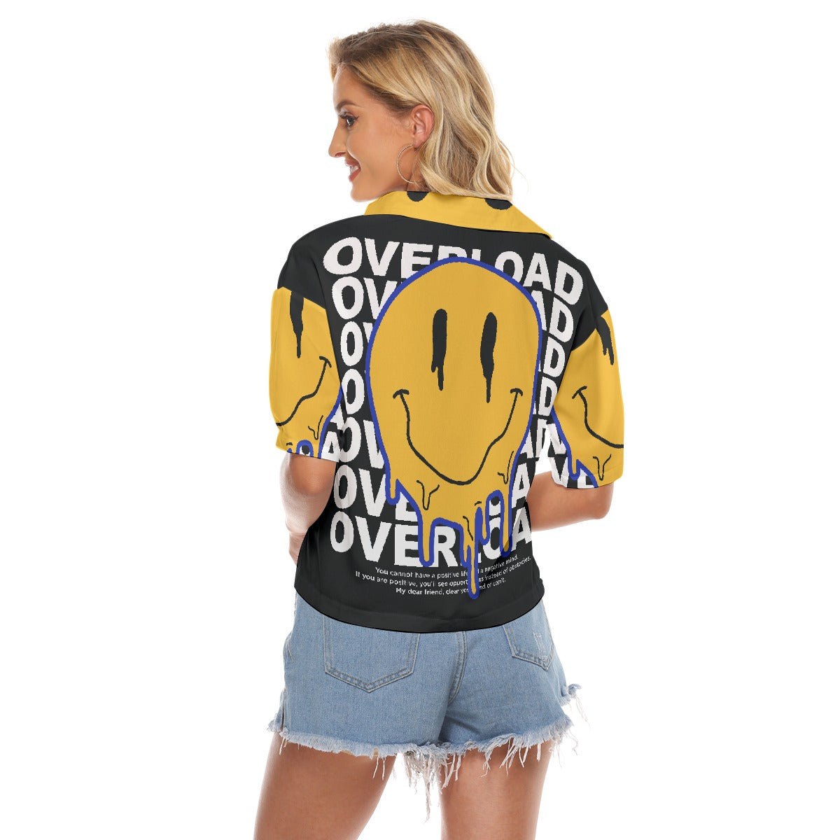 All-Over Print Women's V-neck Shirts