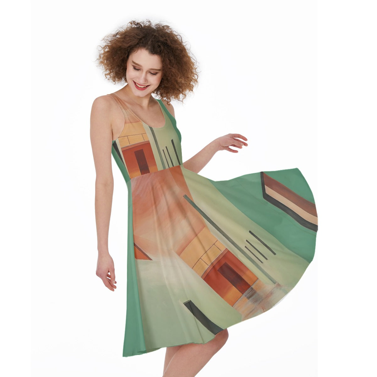 All-Over Print Women's Sleeveless Dress
