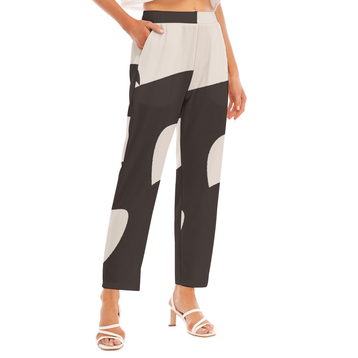 All-Over Print Women's Loose Straight-leg Pants