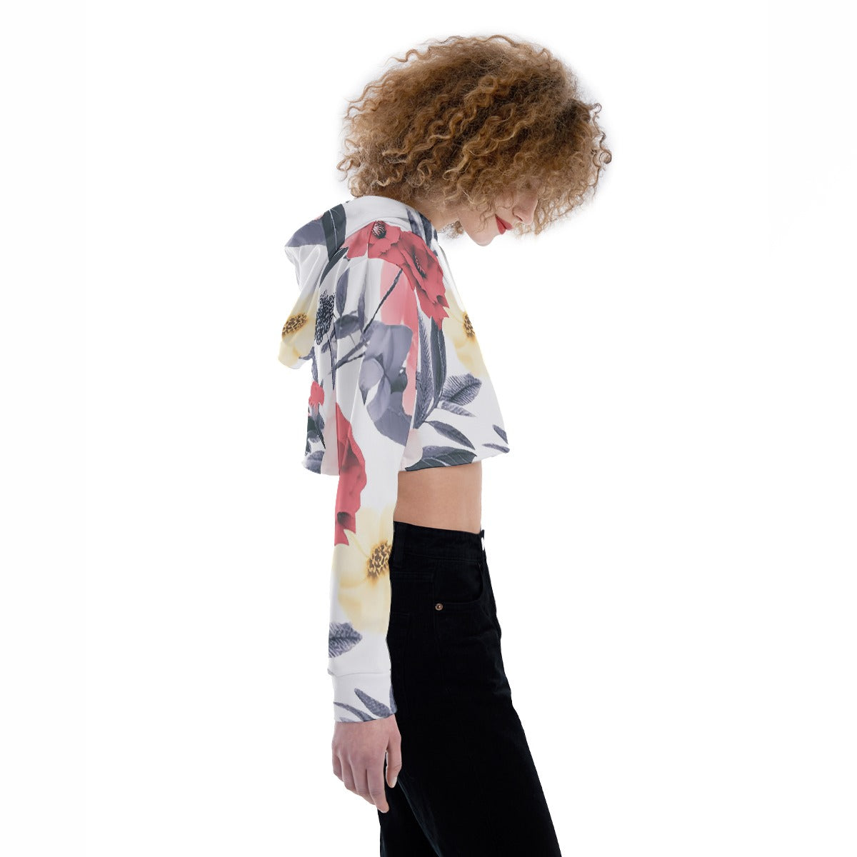 All-Over Print Women's Crop Top Hoodie