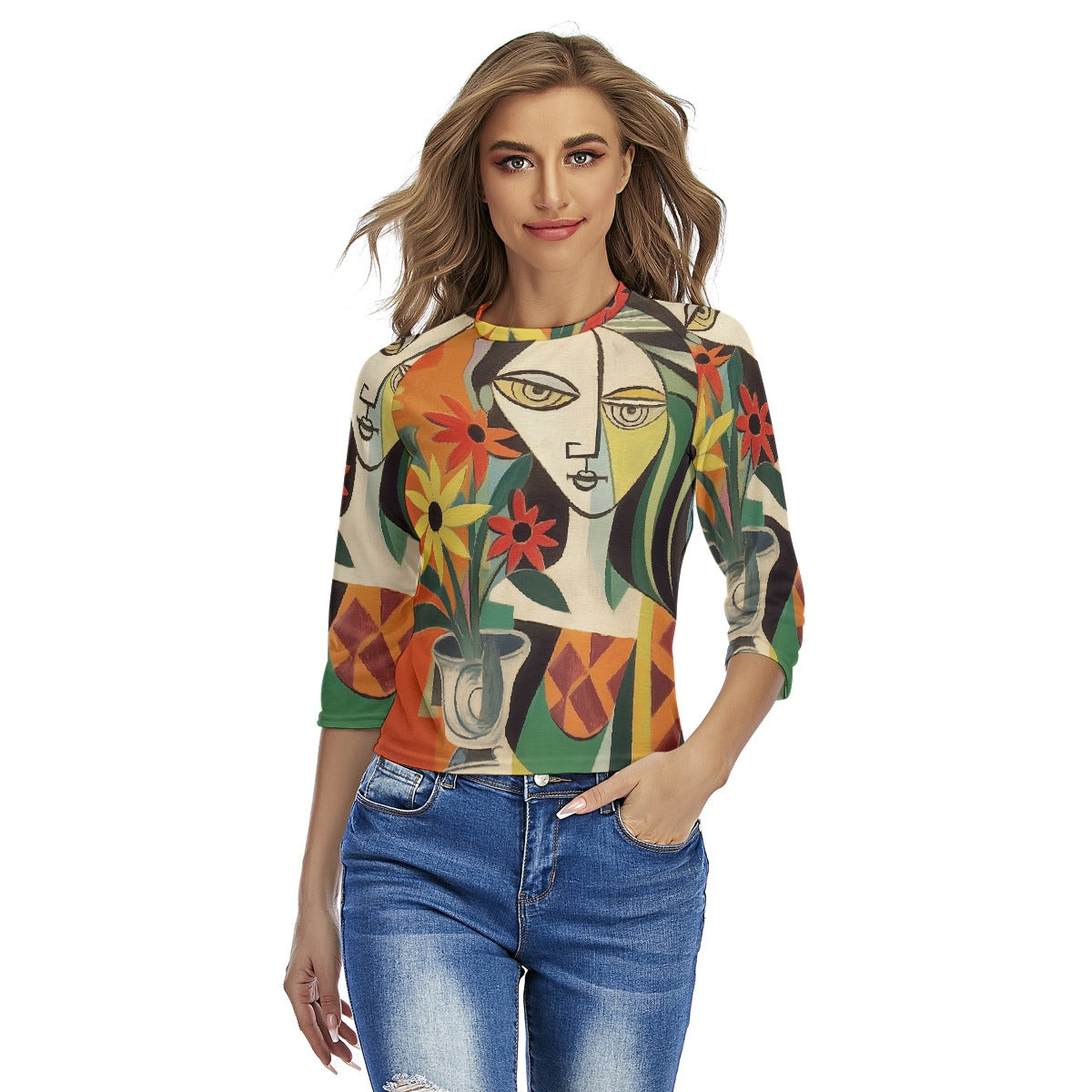 All-Over Print Women's Raglan Sleeves T-shirts