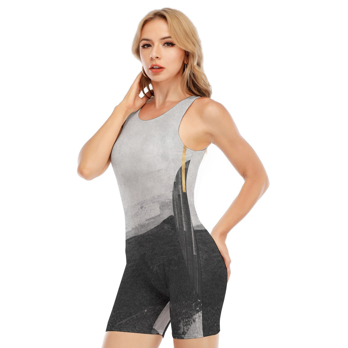 All-Over Print Women's Sleeveless One-piece Swimsuit