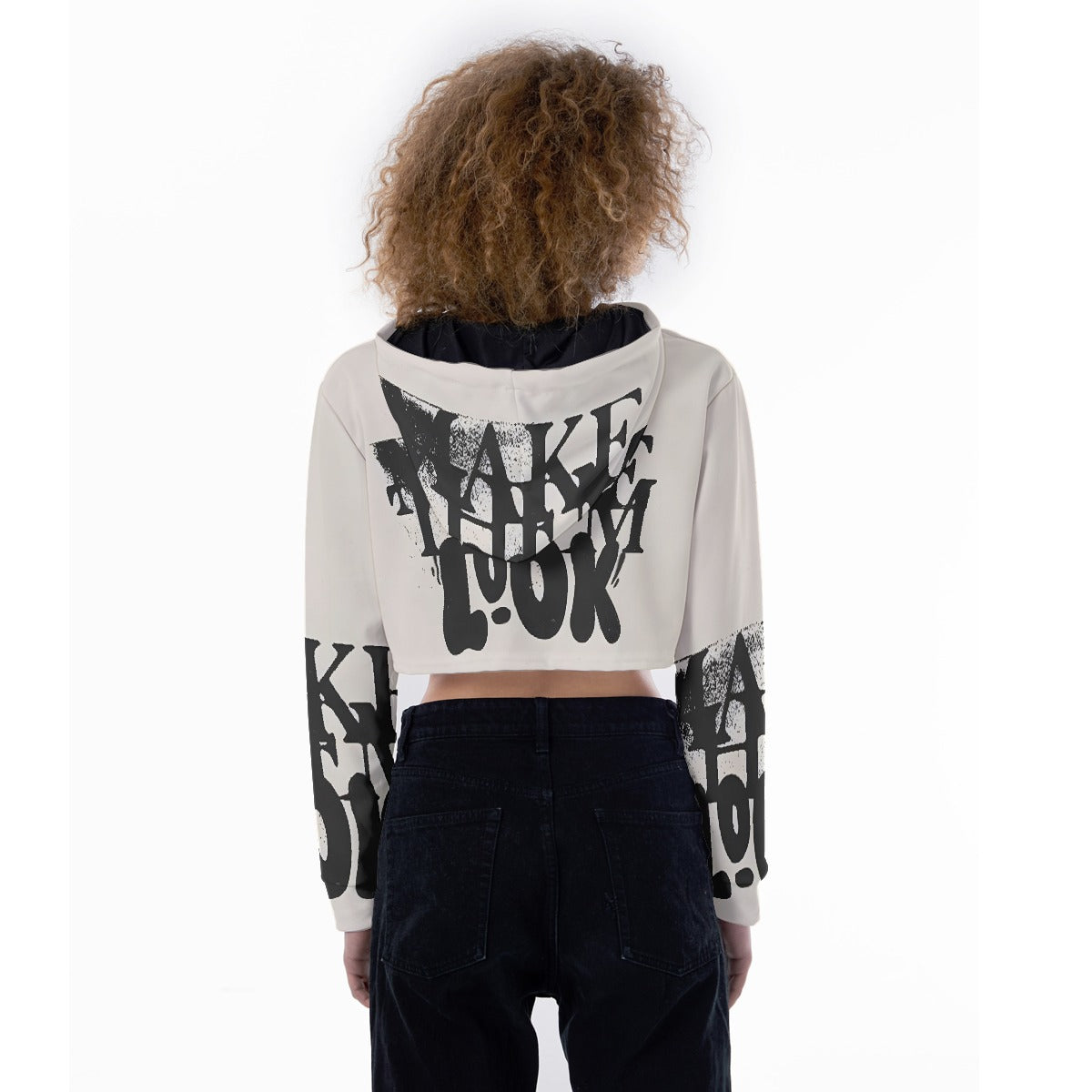 All-Over Print Women's Crop Top Hoodie