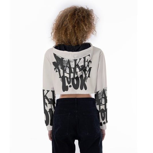 All-Over Print Women's Crop Top Hoodie