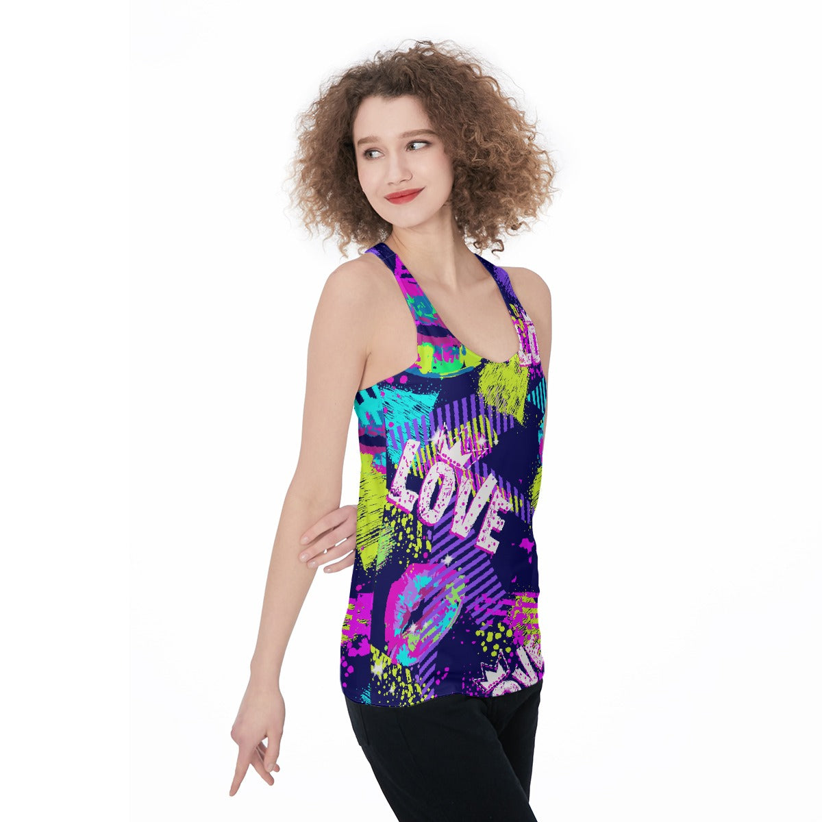 All-Over Print Women's Racerback Tank Top
