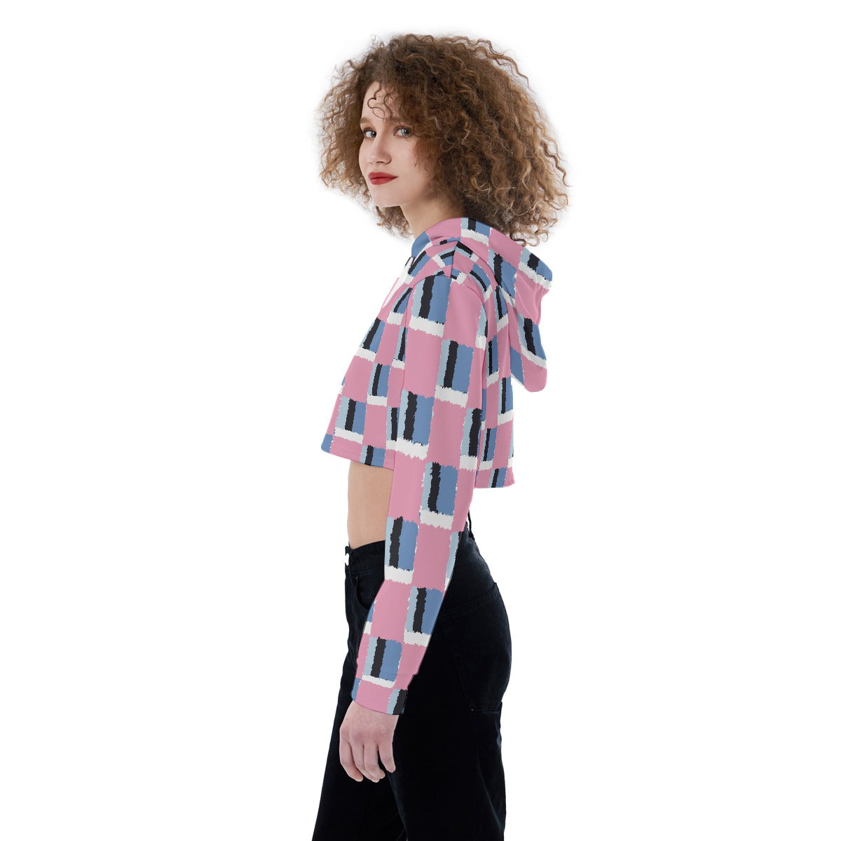 All-Over Print Women's Crop Top Hoodie