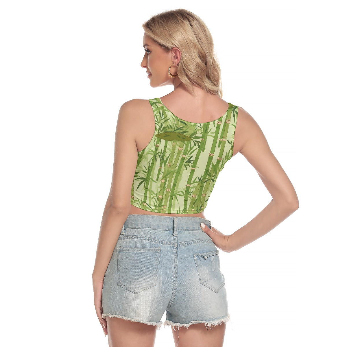 All-Over Print Women's Sport Crop Tank Top
