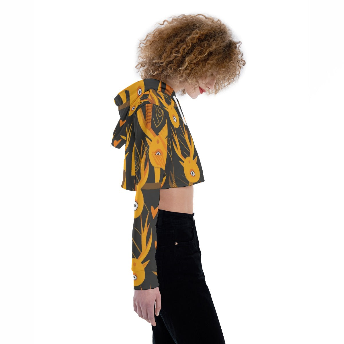 All-Over Print Women's Crop Top Hoodie