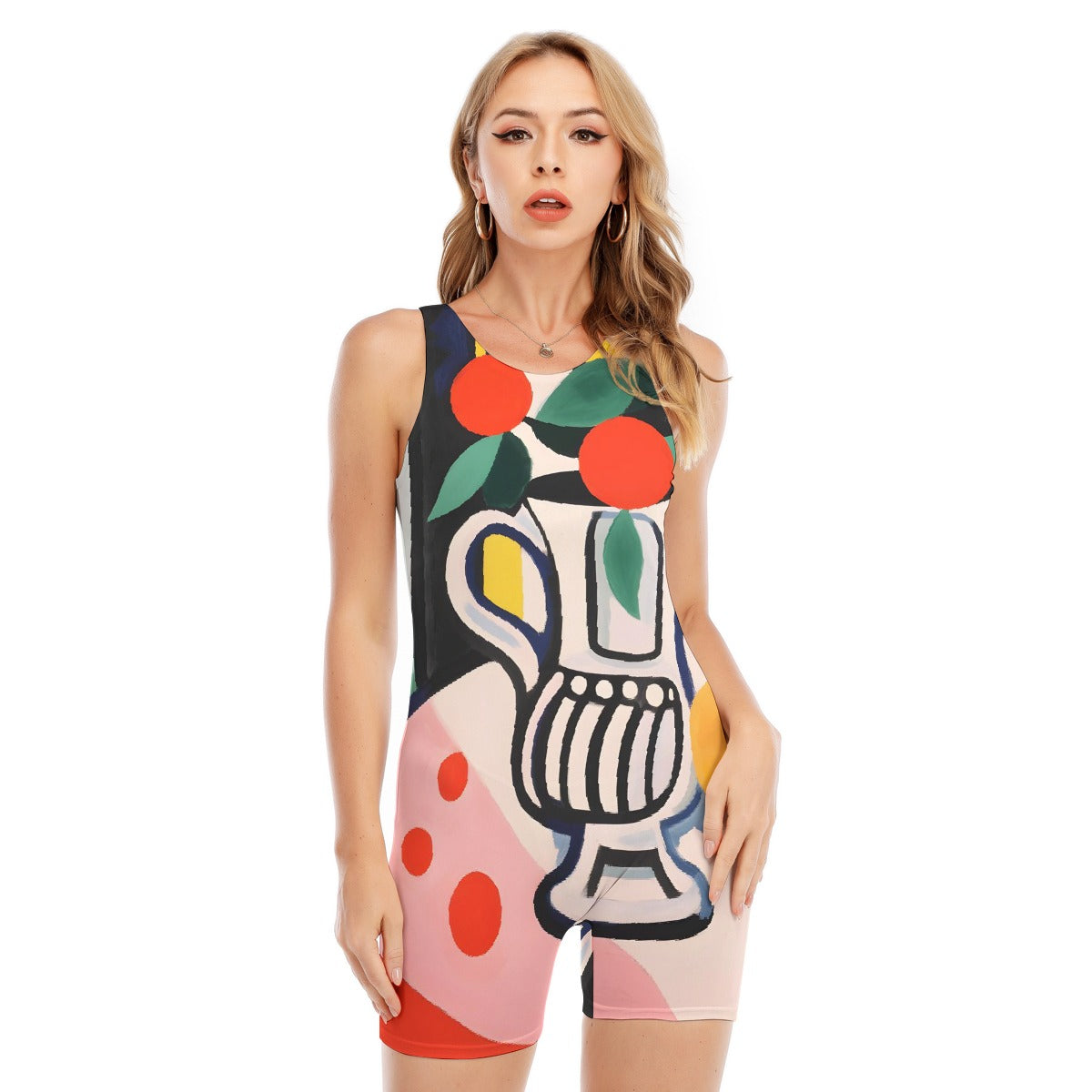 All-Over Print Women's Sleeveless One-piece Swimsuit